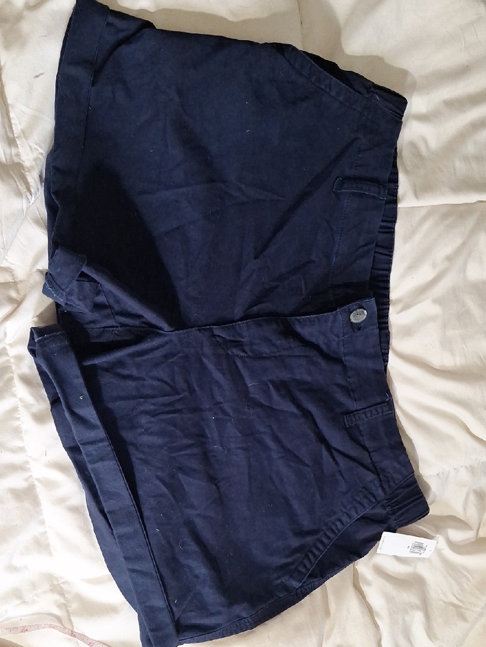 Old Navy Dark Navy Elastic Waist Chino Shorts XL
